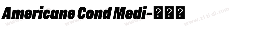 Americane Cond Medi字体转换